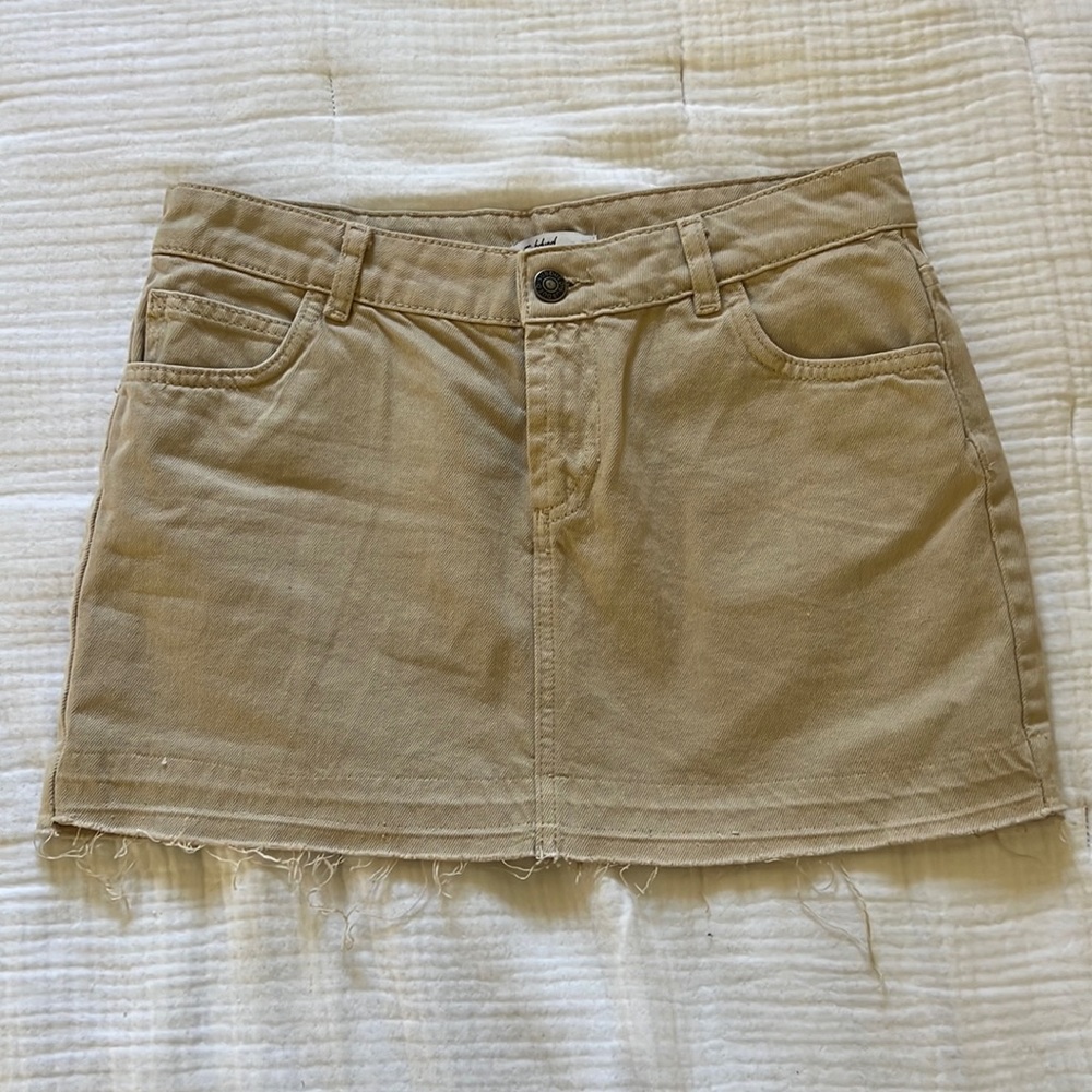 Sand mini skirt never worn